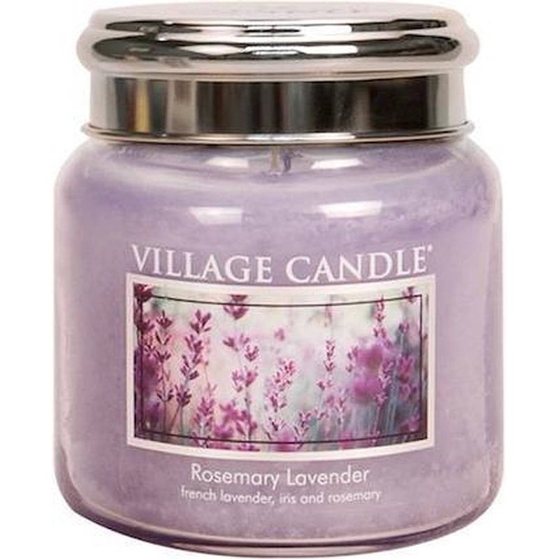 Foto van Village candle medium jar geurkaars - rosemary lavender