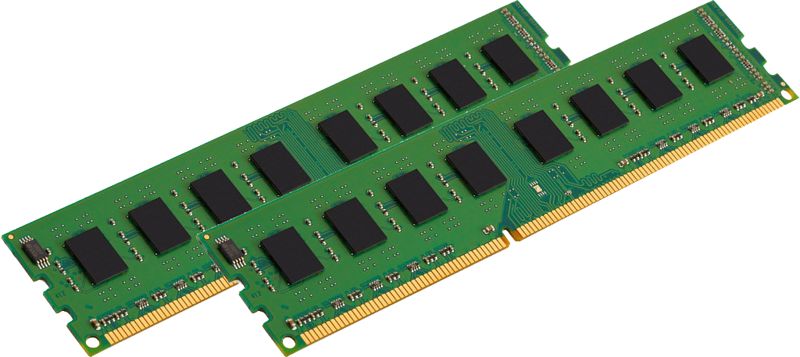 Foto van Kingston valueram 8gb ddr3 dimm 1600 mhz duo pack