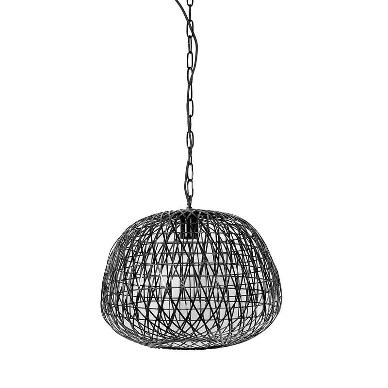 Foto van Light & living - hanglamp alwina - 40x40x35 - zwart