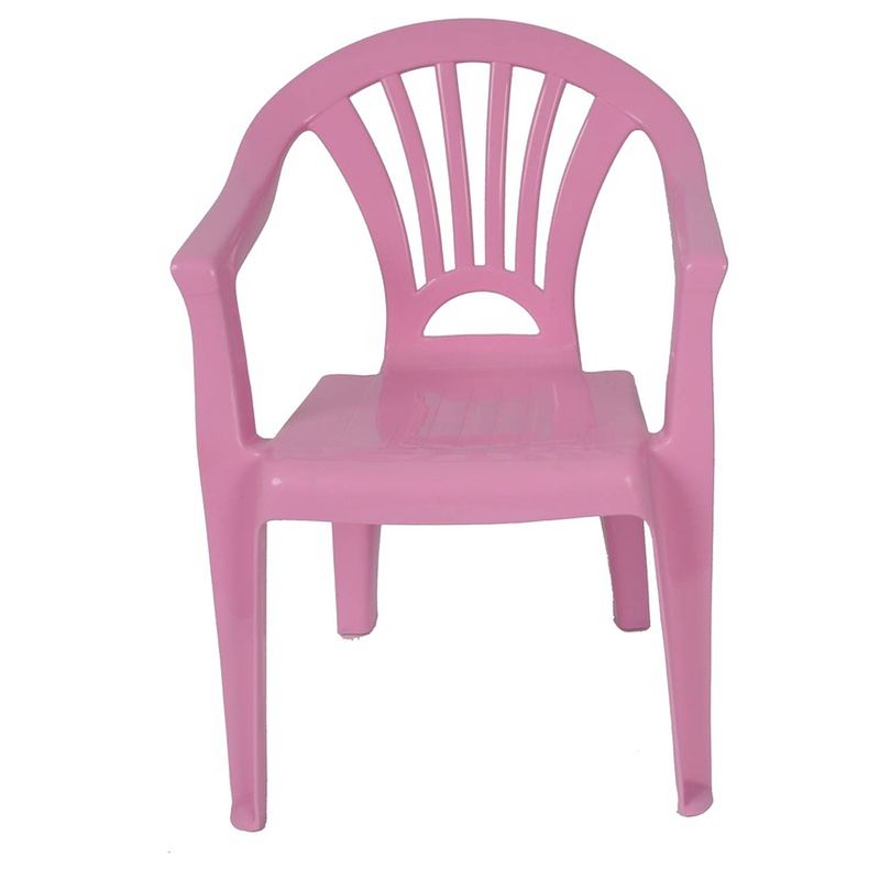 Foto van Plastic kinderstoel roze 37 x 31 x 51 cm - kinderstoelen