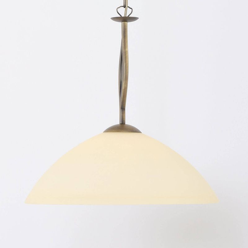 Foto van Lightning - landelijke hanglamp 1-l. glas - brons