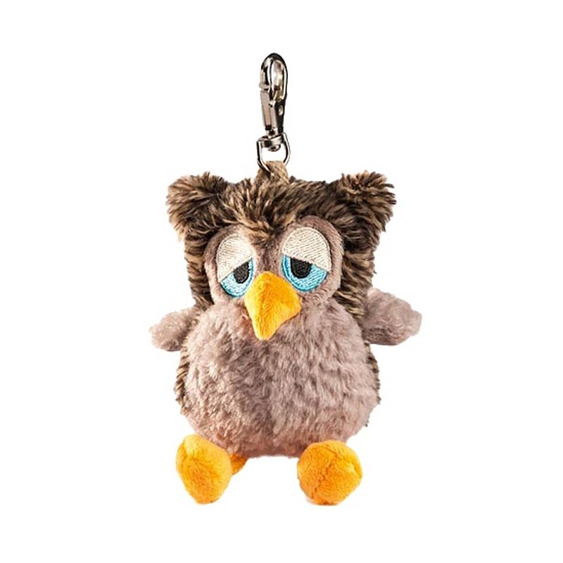 Foto van Pluche uil eulalia knuffel sleutelhanger 10 cm - knuffel sleutelhangers