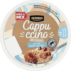 Foto van 75200 gram | jumbo dessert cappuccino met biscuit, bevat alcohol 75g aanbieding bij jumbo