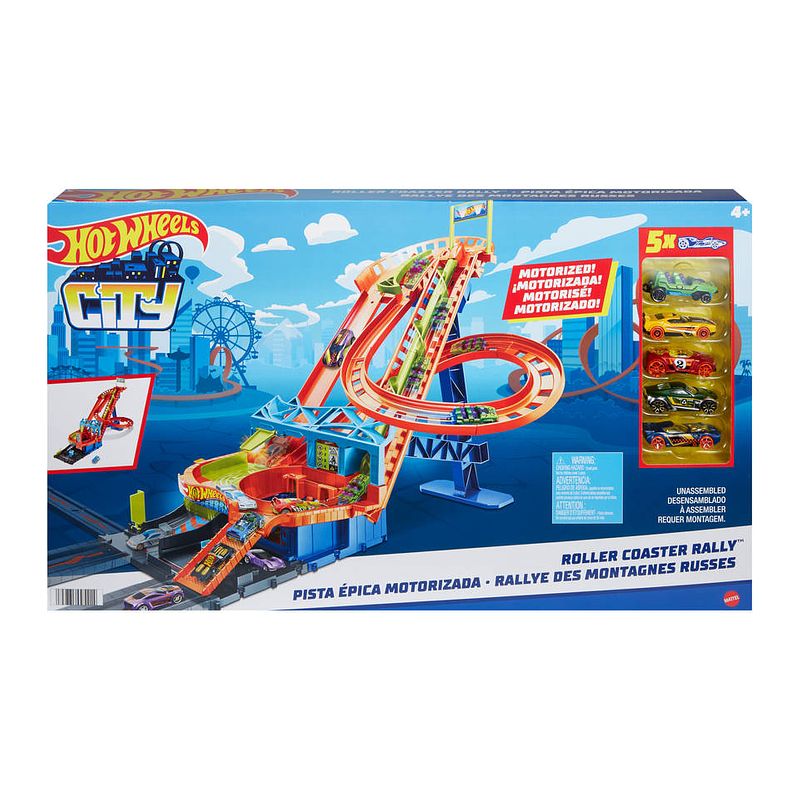 Foto van Hot wheels city achtbaan rally baanset