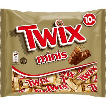 Foto van Twix melk chocolade karamel mini'ss uitdeelzak 227g bij jumbo