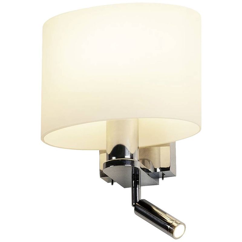 Foto van Slv kenkua spot 1002855 led-wandlamp e27 40 w chroom