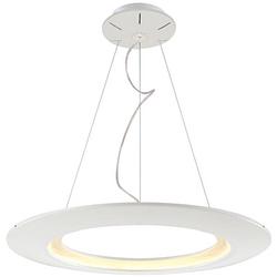 Foto van Led hanglamp - hangverlichting - concepty - 35w - natuurlijk wit 4000k - wit aluminium