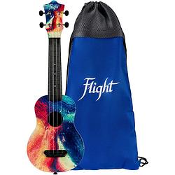 Foto van Flight ultra travel series uts-40 swirl kunststof sopraan ukelele met hoes