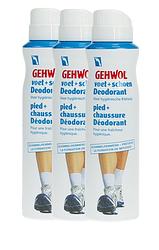 Foto van Gehwol voet en schoen deodorant spray 150ml 3-pack