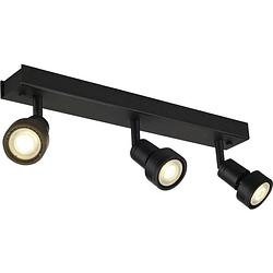 Foto van Slv 147380 puri plafondlamp led, halogeen gu10 zwart