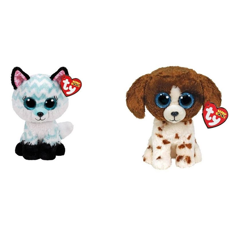 Foto van Ty - knuffel - beanie boo'ss - atlas fox & muddles dog