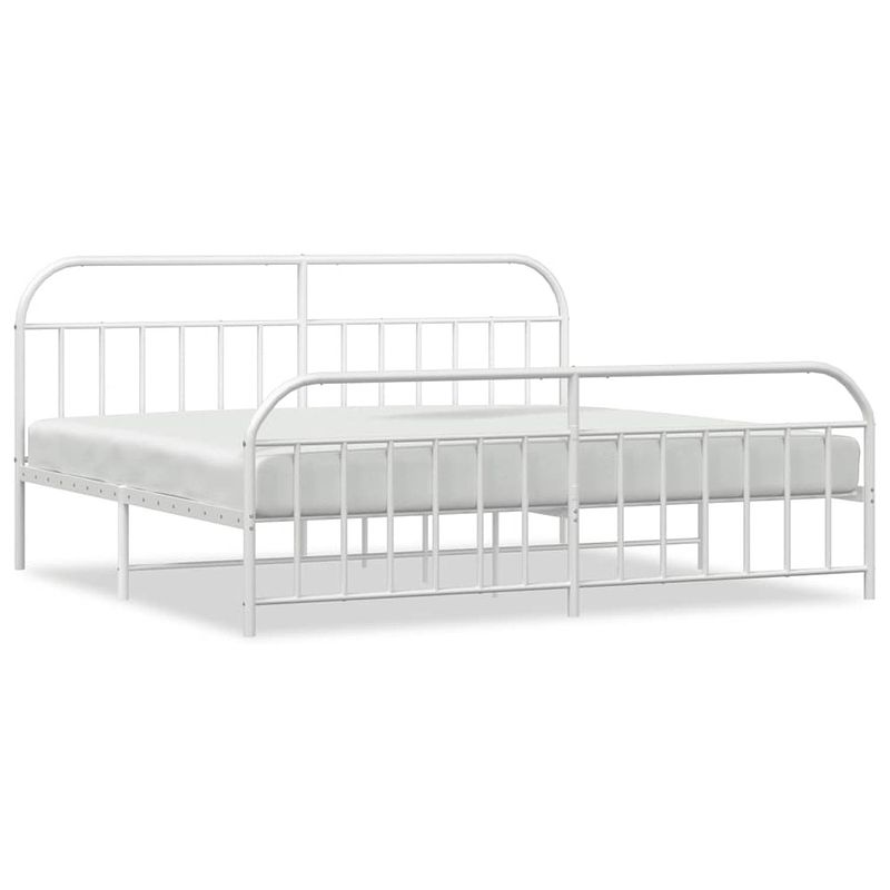 Foto van The living store bedframe - 207 x 198 x 100 cm - robuuste metalen constructie