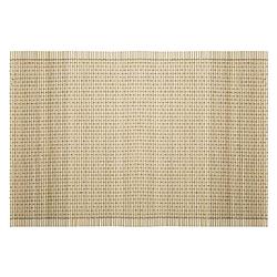 Foto van Rechthoekige placemat beige bamboe 45 x 30 cm - placemats
