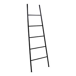 Foto van Loft42 trap decoratie ladder - metaal - mat zwart - 175x50x4