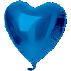 Foto van Folat folieballon hart 45 cm blauw