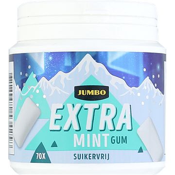 Foto van Jumbo extra mint gum suikervrij 100g