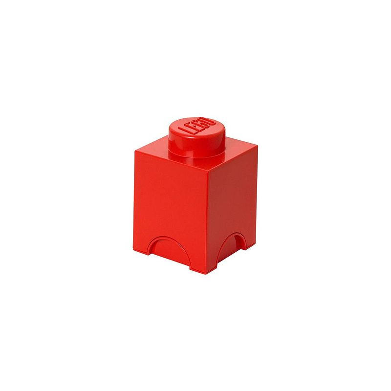 Foto van Lego brick 1 opbergbox - rood