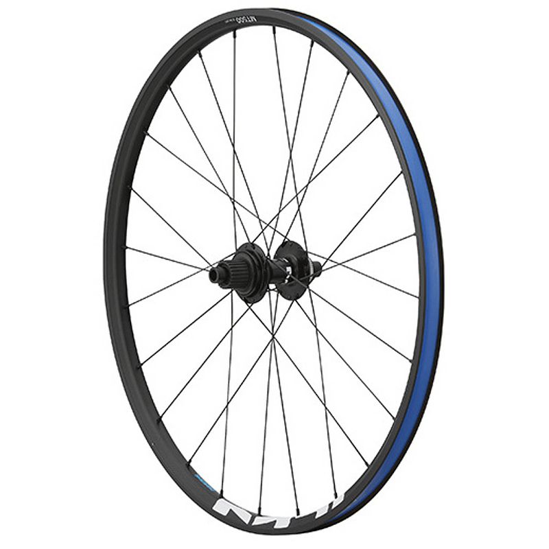 Foto van Shimano achterwiel 27,5 inch wh-mt501-cl-r12-b aluminium zwart