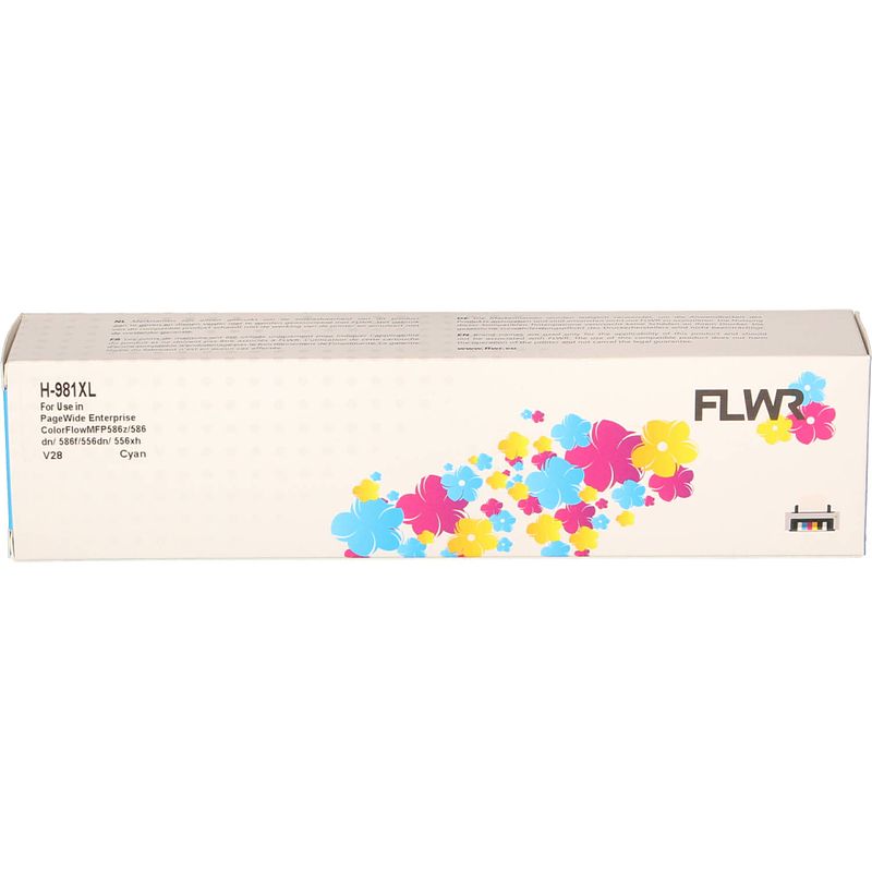 Foto van Flwr hp 981x cyaan cartridge