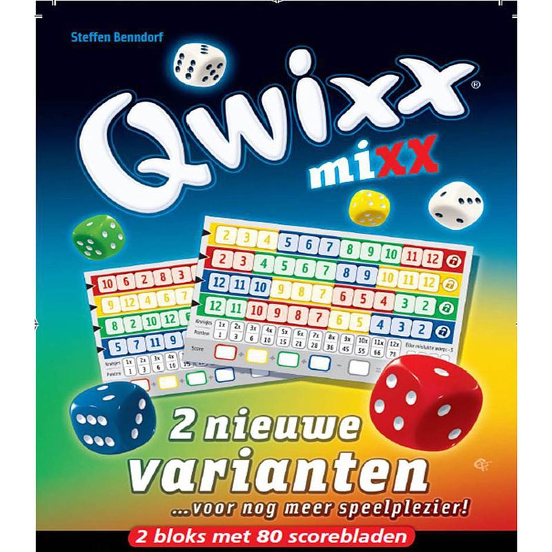 Foto van Qwixx mixx spel