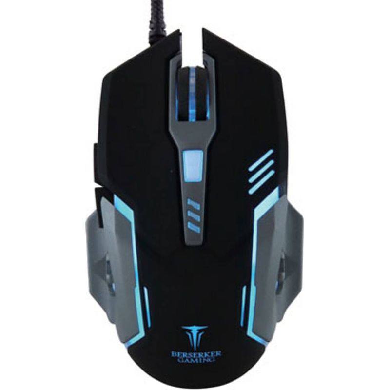 Foto van Berserker gaming v2 gaming-muis usb optisch zwart 6 toetsen 1000 dpi, 1600 dpi, 2000 dpi, 3200 dpi verlicht