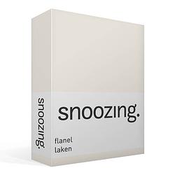 Foto van Snoozing - flanel - laken - lits-jumeaux - 280x300 - ivoor