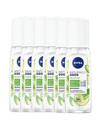 Foto van Nivea naturally good bio aloë vera deodorant spray multiverpakking