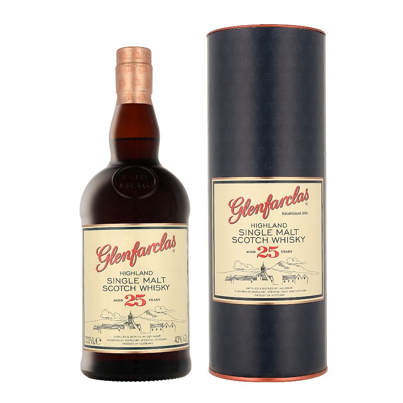Foto van Glenfarclas 25 years 70cl whisky + giftbox
