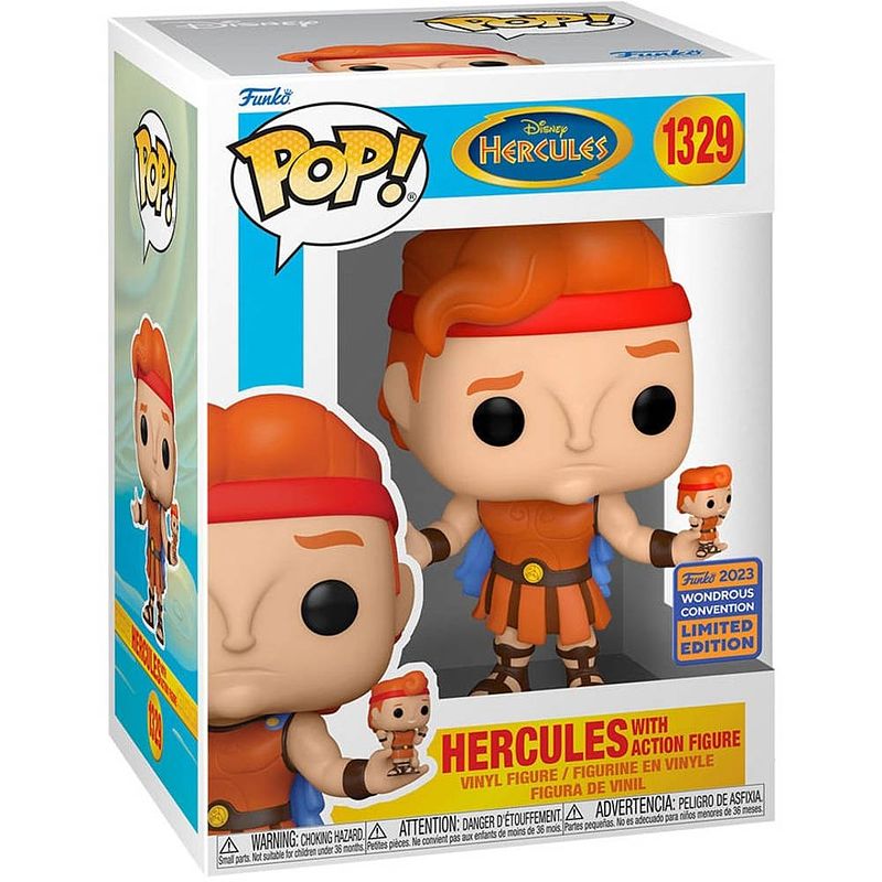 Foto van Funko pop! figuur disney hercules hercules with action figure