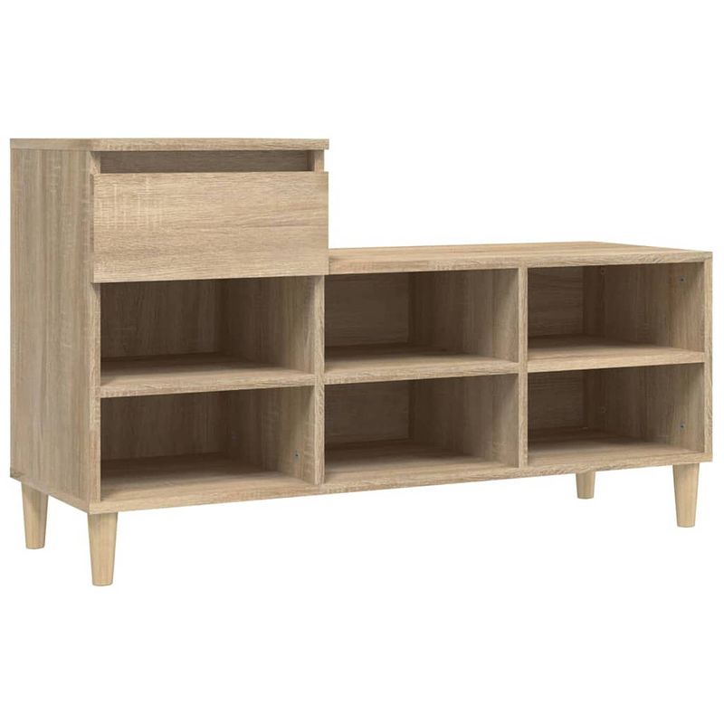 Foto van Vidaxl schoenenkast 102x36x60 cm bewerkt hout sonoma eikenkleurig