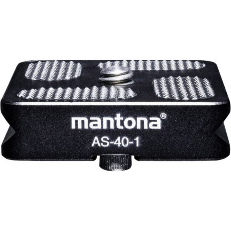 Foto van Mantona mantona as-40-1 schnellwechselplatte snelwisselplaat schroefdraad (buiten)=1/4
