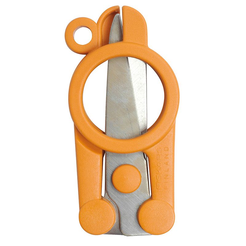 Foto van Fiskars classic opvouwbare schaar - 11 cm - oranje