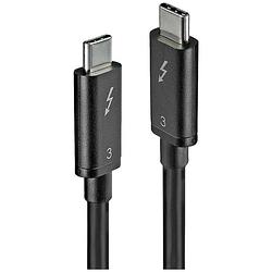 Foto van Lindy usb-kabel usb 3.2 gen1 (usb 3.0 / usb 3.1 gen1) usb-c® stekker, usb-c® stekker 0.5 m zwart 41555