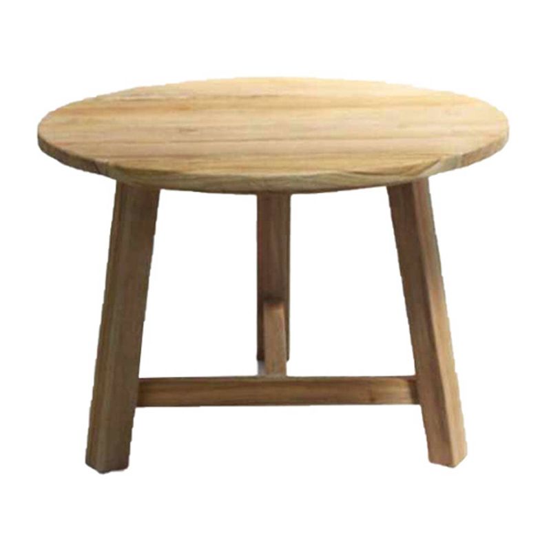 Foto van Teak table wood d70xh50cm