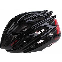 Foto van Cycle tech helm unisex zwart/rood maat 51-55 cm