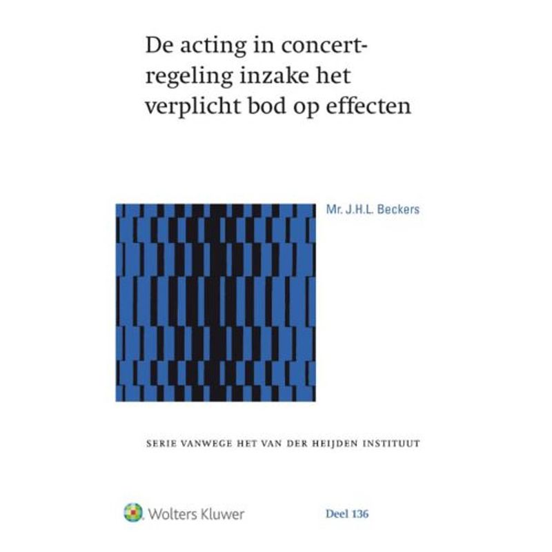 Foto van De acting in concert-regeling inzake het verplicht