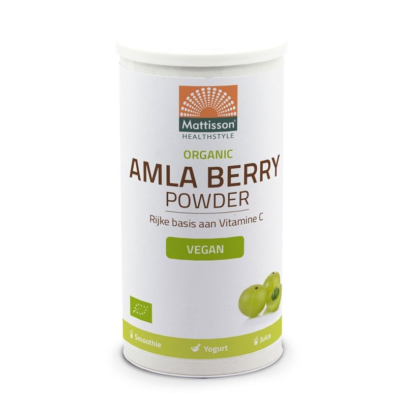 Foto van Mattisson healthstyle organic amla berry poeder