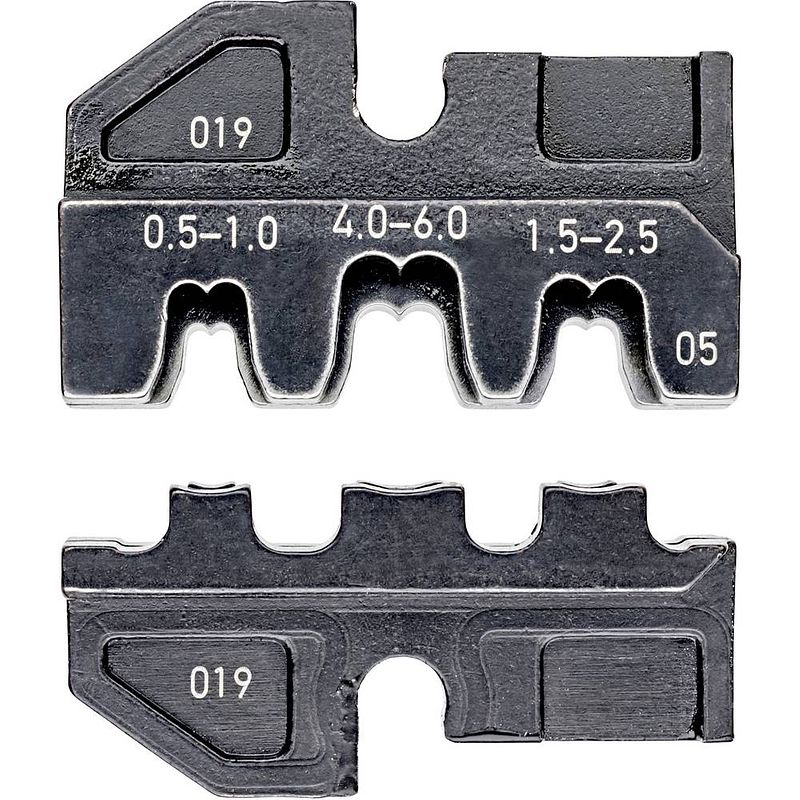 Foto van Knipex 97 49 05 krimpinzet ongeïsoleerde, open connectoren geschikt voor tangen stekkerbreedte 2.8/6.3 mm 0.5 tot 6 mm² geschikt voor merk knipex 97 43 200, 97