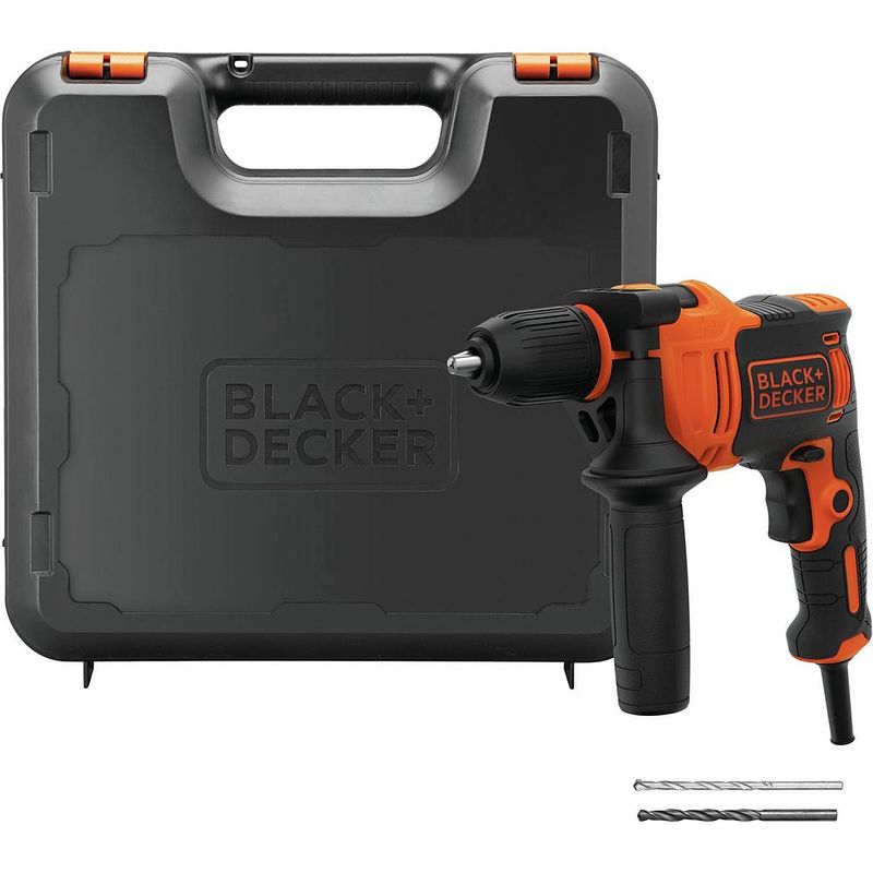 Foto van Black+decker 550w klopboormachine beh550k - 1 snelheid - incl. koffer en boren