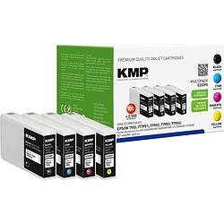 Foto van Kmp inkt combipack vervangt epson 79xl, t7901, t7902, t7903, t7904 compatibel zwart, cyaan, magenta, geel e220vx 1628,4005