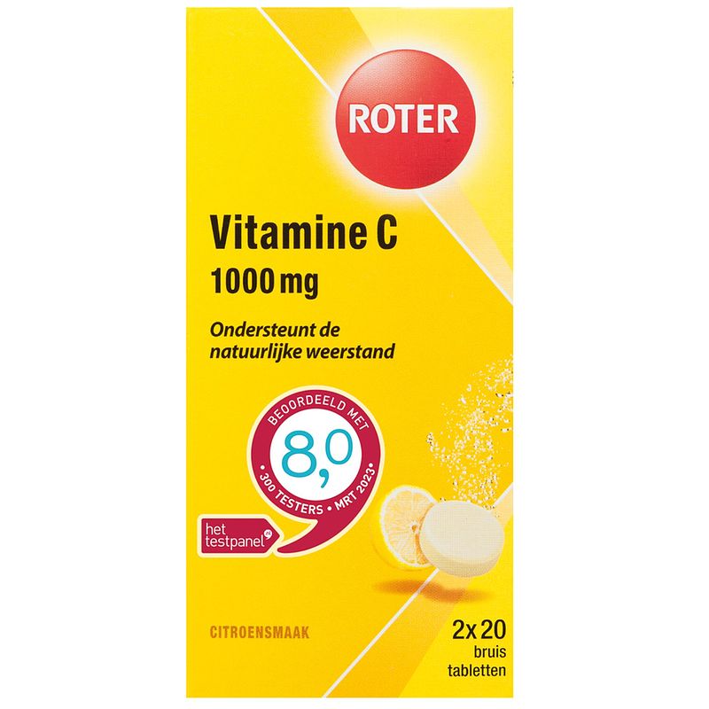 Foto van Roter vitamine c bruistabletten citroen, 2 x 20 stuks bij jumbo
