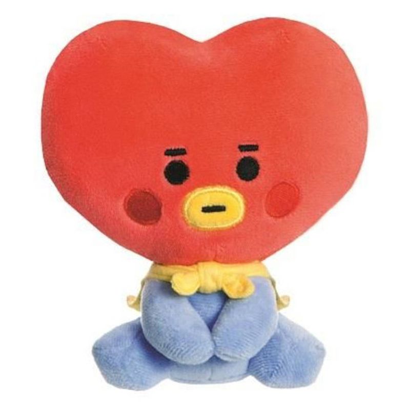 Foto van Line friends knuffel tata bt21 junior 13 cm pluche rood