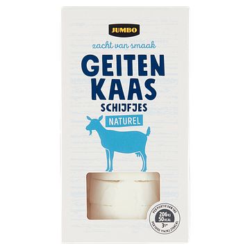 Foto van Jumbo geitenkaas schijfjes naturel 125g