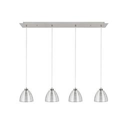 Foto van Highlight hanglamp whires small mat chroom 4 lichts