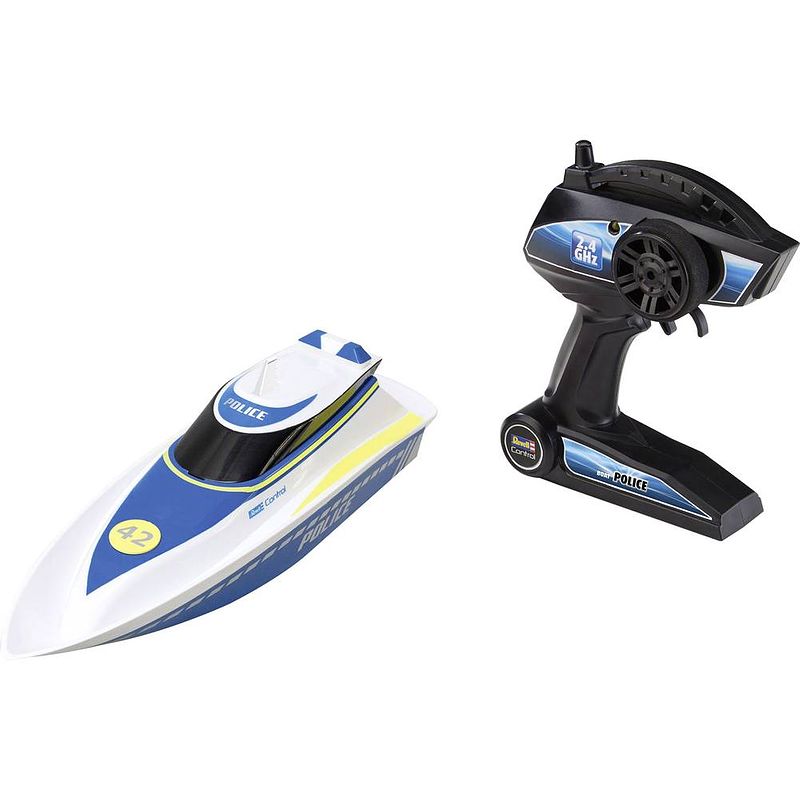 Foto van Revell control waterpolitie rc boot voor beginners 100% rtr 350 mm