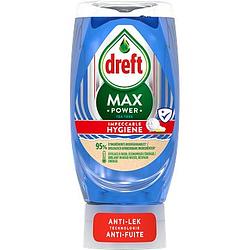 Foto van Dreft max power vloeibaar afwasmiddel hygiene 370ml bij jumbo