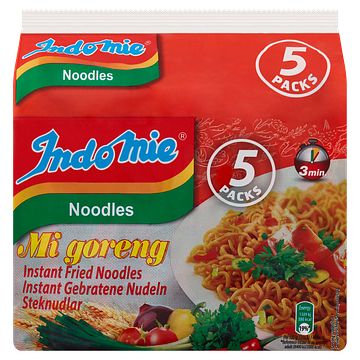 Foto van Indomie noodles mi goreng instant fried 5 x 80g bij jumbo