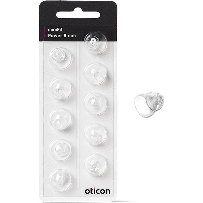 Foto van Oticon - minifit power tip 10 stuks 8mm