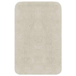 Foto van The living store badmattenset - badmat - toiletmat - hoes - 100% katoen - wit - 50x78cm (bxl) - anti-slip