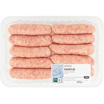 Foto van Jumbo varken saucijs 10 stuks 800g